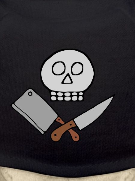 Skull Kitchen Knife Hackebeil