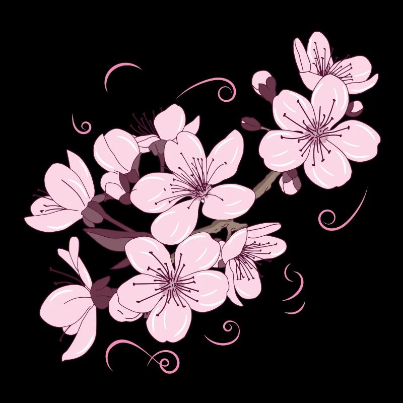 Blume Japanisch Cooles Geschenk