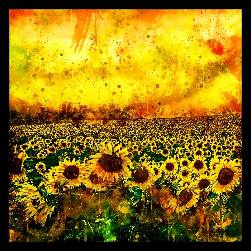 abstrakte Sonnenblumen wsstd