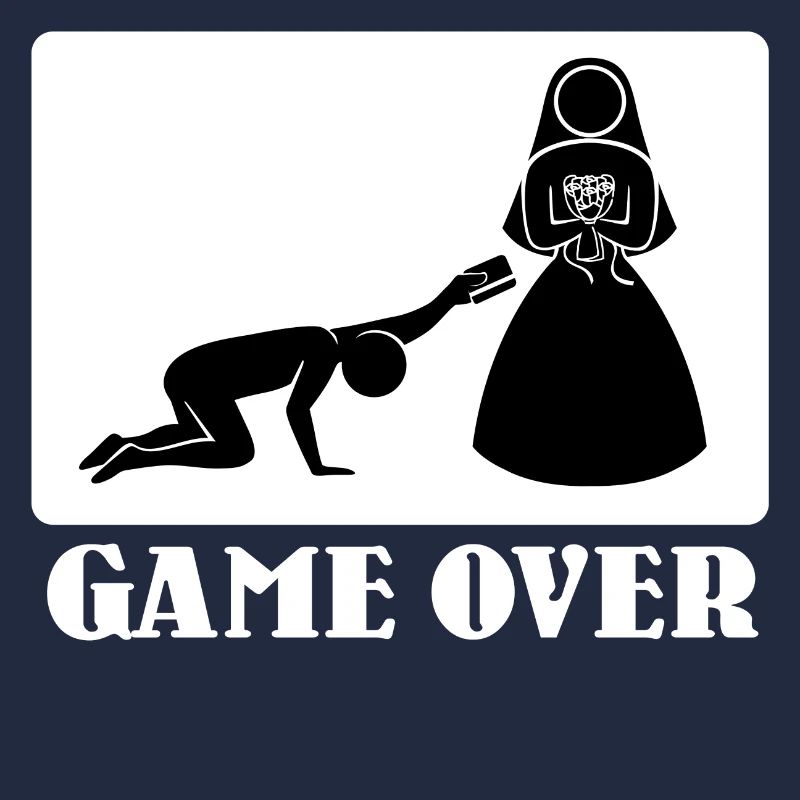 Game Over Wedding Statement Funny JGA Polterer