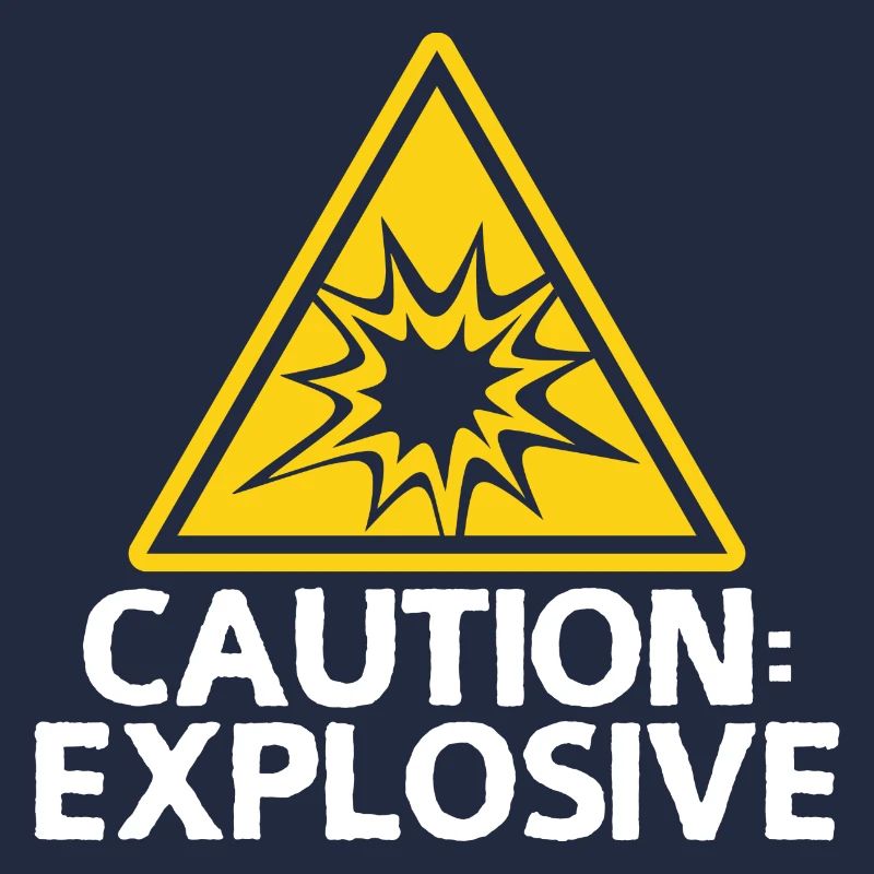 Alarme d’explosion Attention Bouclier