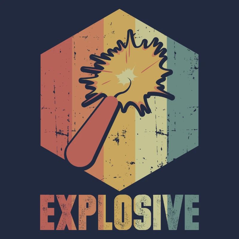 Dynamit Explosion Retro Cooles Geschenk