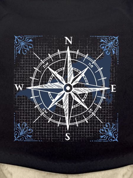 Kompass Navigation Muster Geschenk Geschenkidee