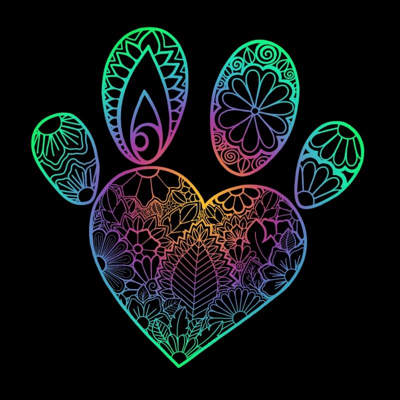 Paw rainbow