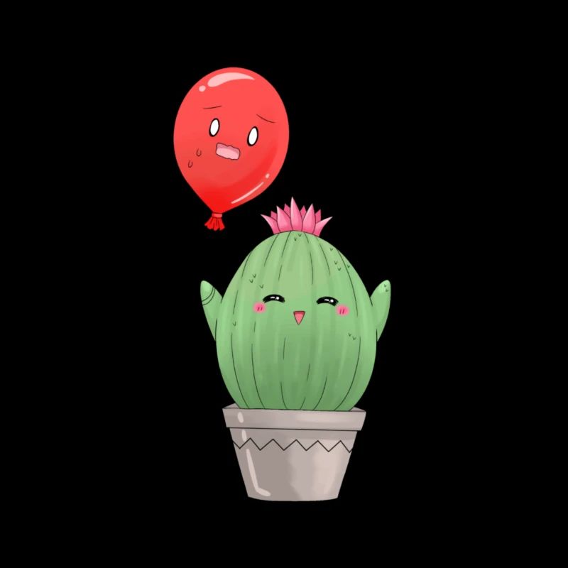 Cactus avec ballon