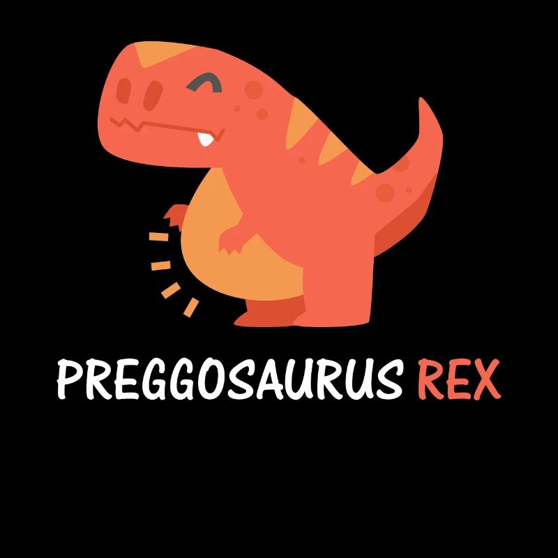 Preggosaurus Rex Expectant Mama Dinosaur Design