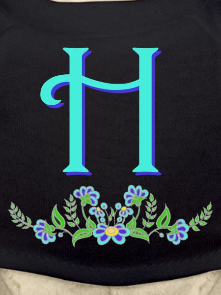 flower blue h