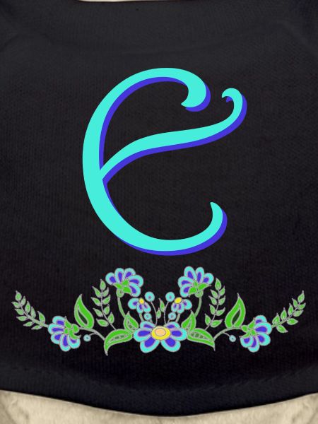 blue flower e
