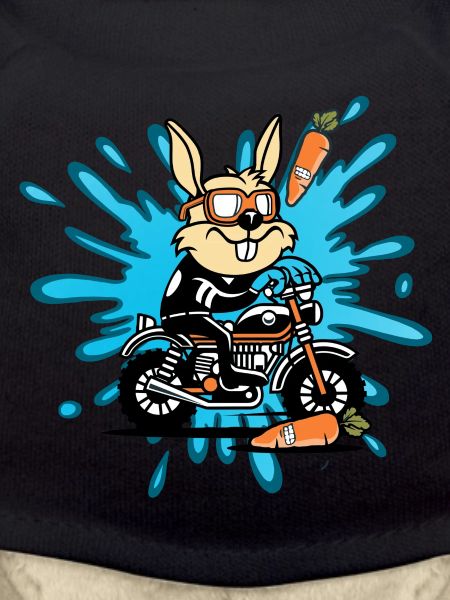 Bunny rabbit motorcycle gift