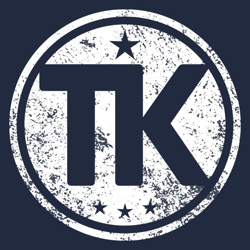 Logo du nom personnel des initiales TK