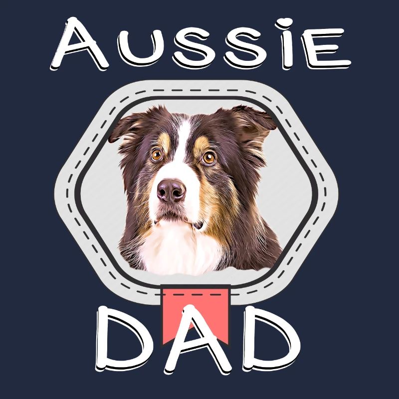 Australian Shepherds Aussie dogs dad