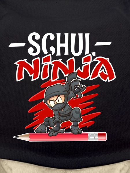 School ninja training schoolchild