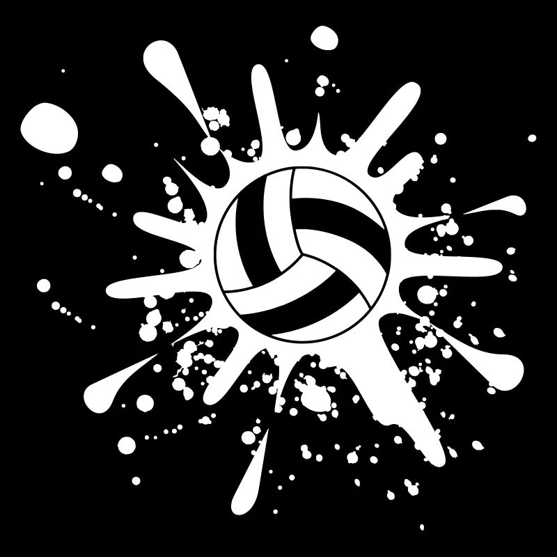 Volleyball Splash Vector Design