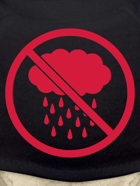 Prohibited sign rain