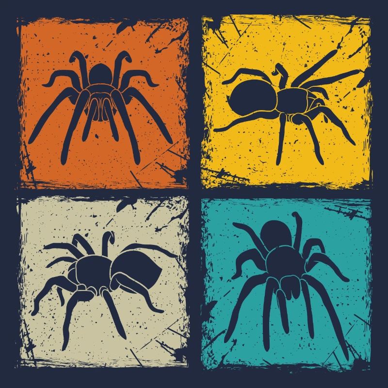 Tarantula retro squares spider lover tarantula