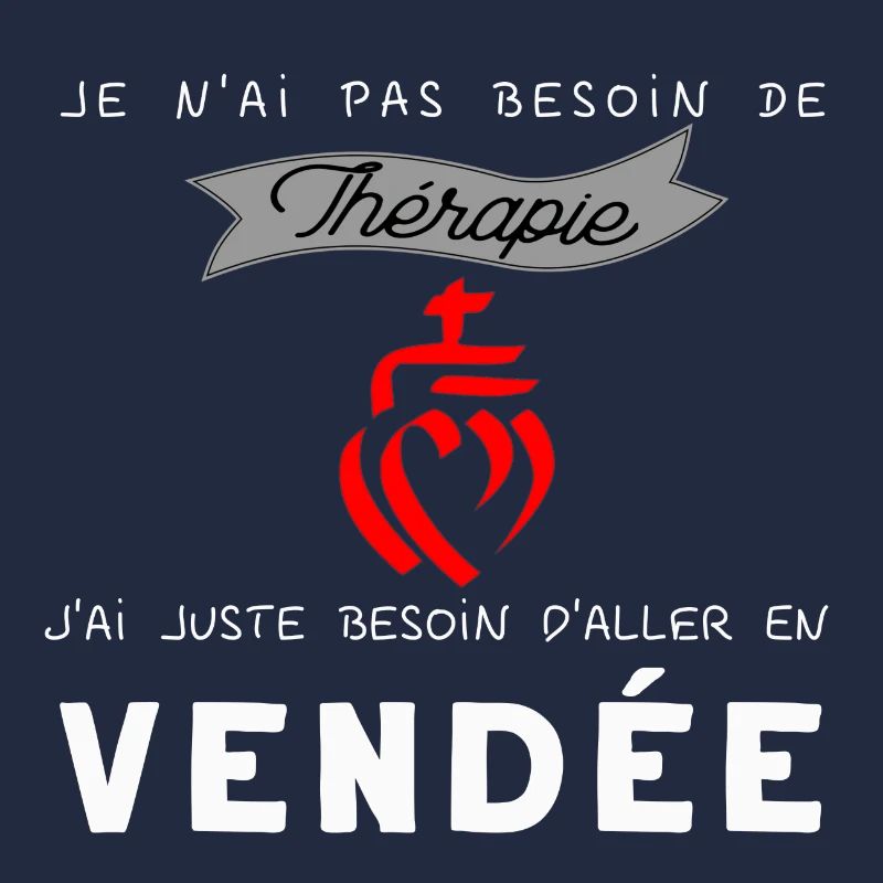 Vendee thérapie humour tee