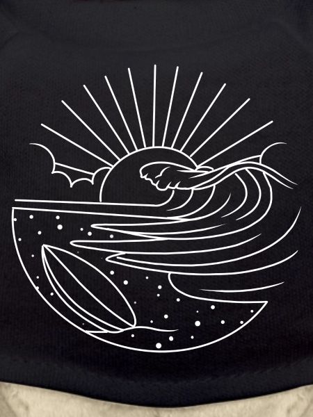 Surfboard Sun Waves