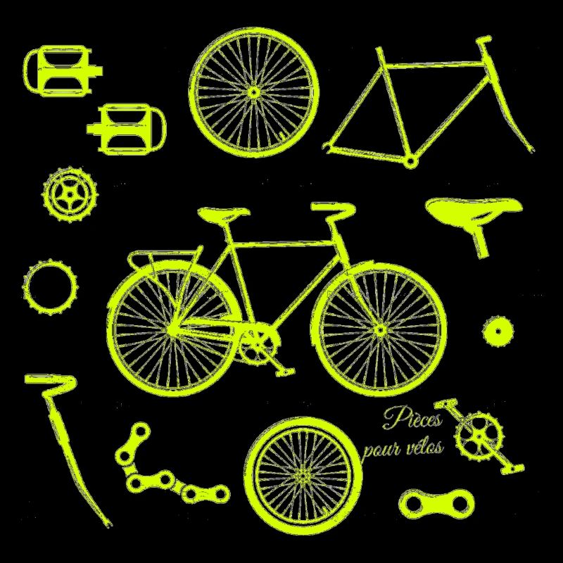 Bicycle Parts Illustration