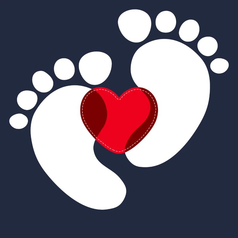 Bébé Pieds Bébé Enceinte Coeur