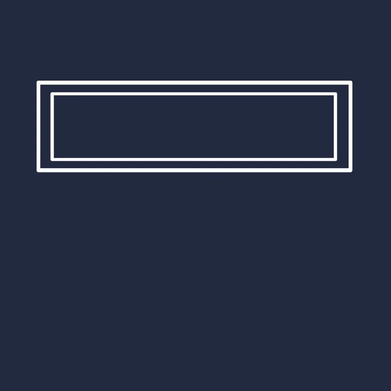White frame with 2 lines strokes