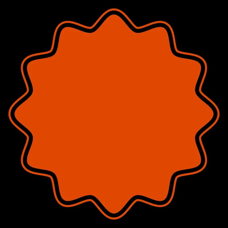 Emblem | Form | Stern runde Ecken (Vectorgraphic)