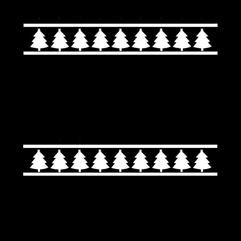 Beams with fir trees Christmas trees