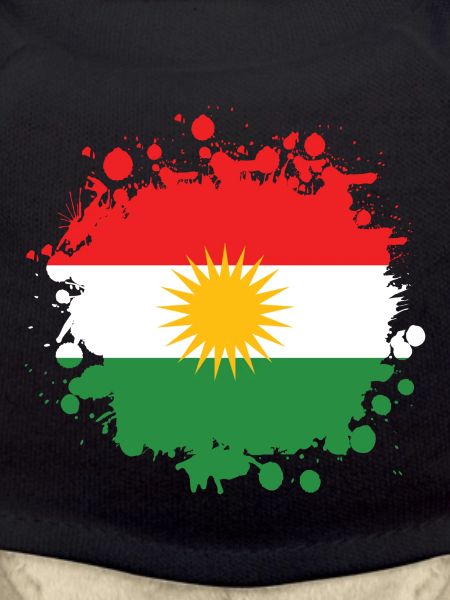 Conception de drapeaux Splash Kurdistan
