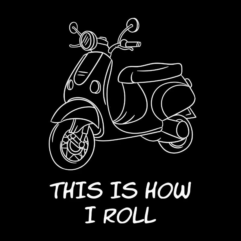 Scooter Motorcycle Shirt For Cyclists "This Is