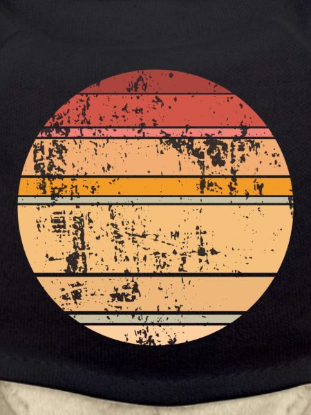 Retro Sunset Background Circle
