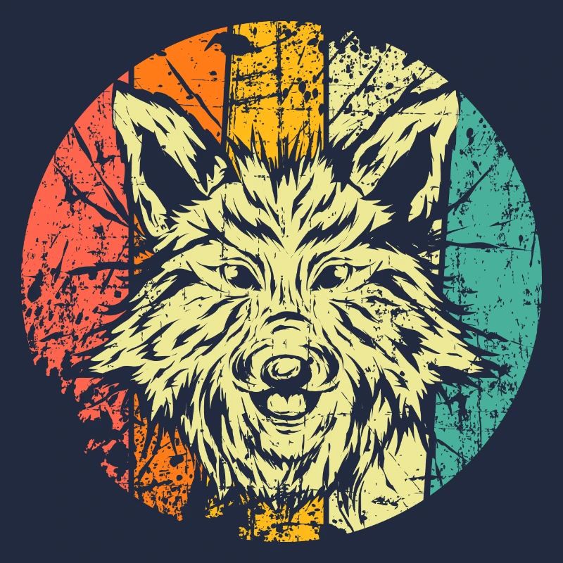 Fuchs Kopf retro