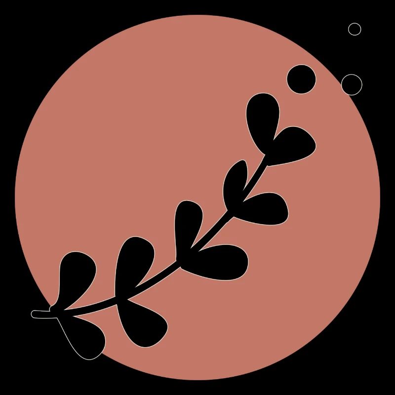 Minimal Plant Summer Trendy Color