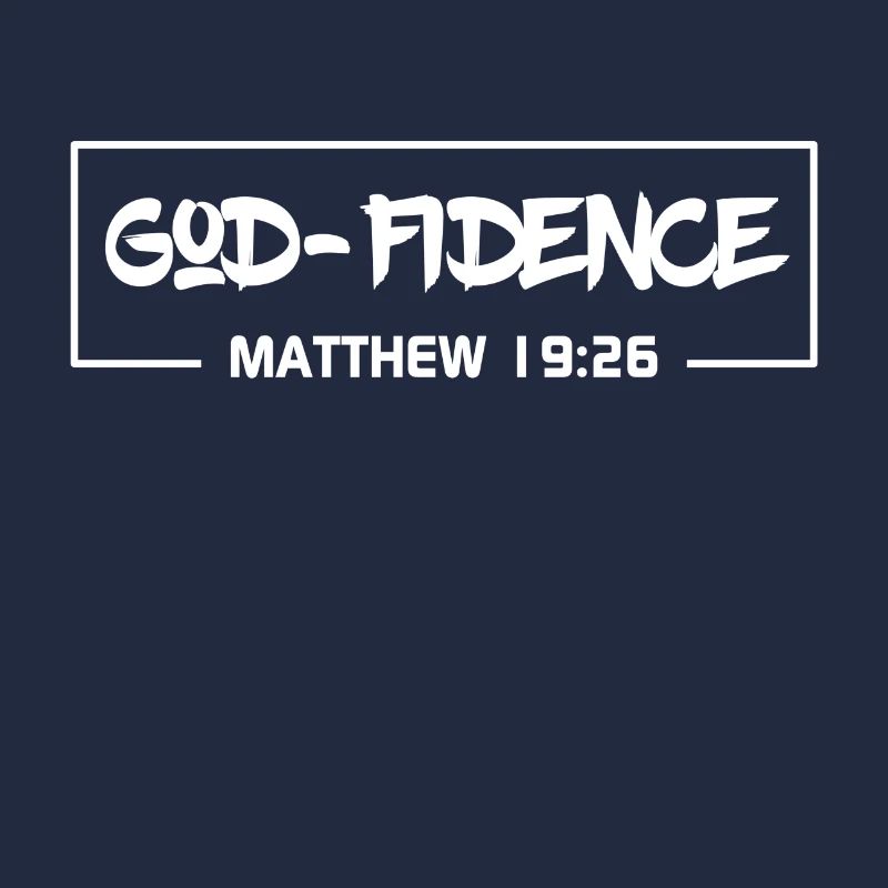 Christian Design Gottvertrauen Matthäus 19 Vers 26
