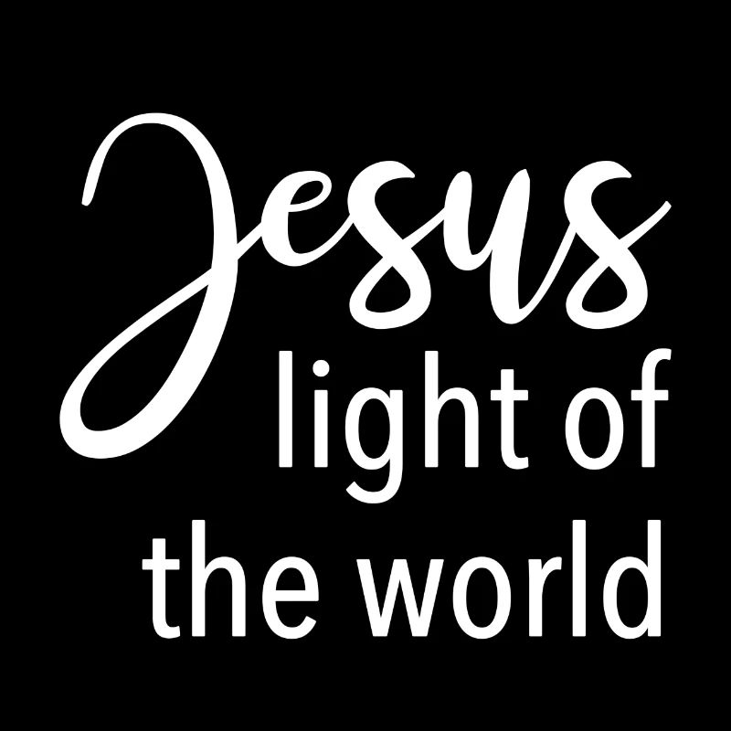Conception chrétienne Jésus Lumière du Monde