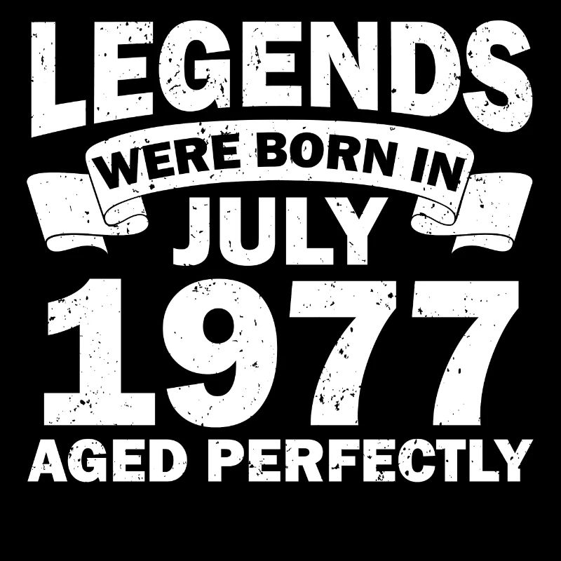 45. Geburtstag Juli Jahrgang 1977 Geschenkidee