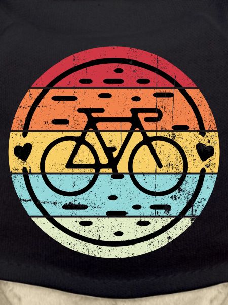 Retro Rainbow Bicycle Emblem
