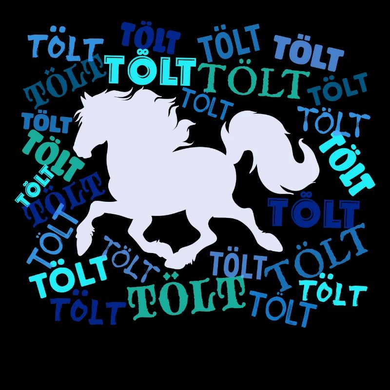 Tölt Pferde Spruch Haflinger Islandpferde