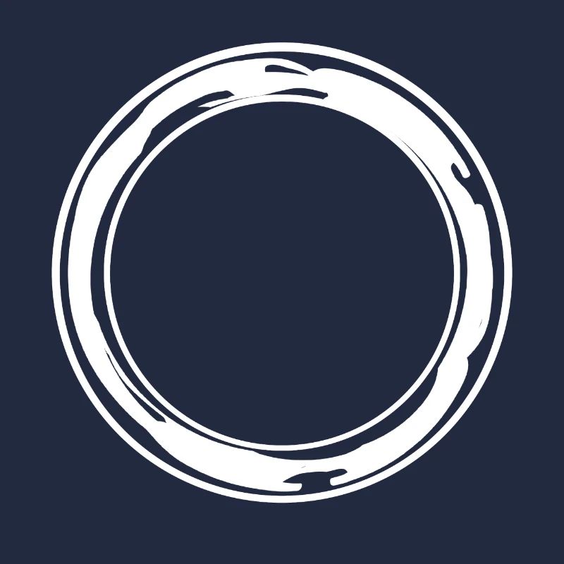 White round circle with color spots