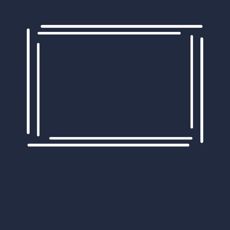 Cadre rectangulaire avec des lignes blanches