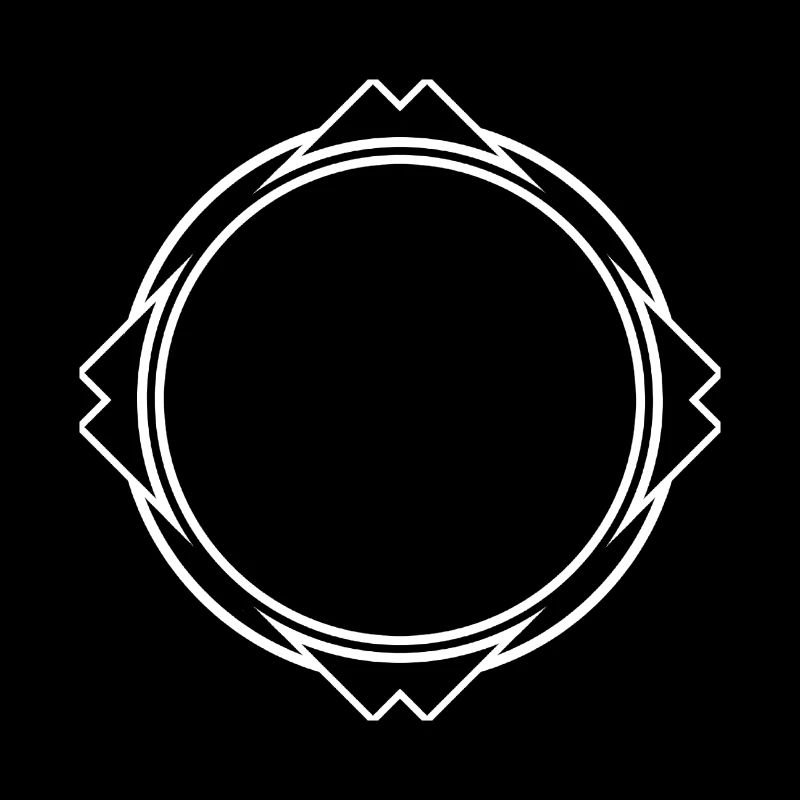 Cool frame in black with corners
