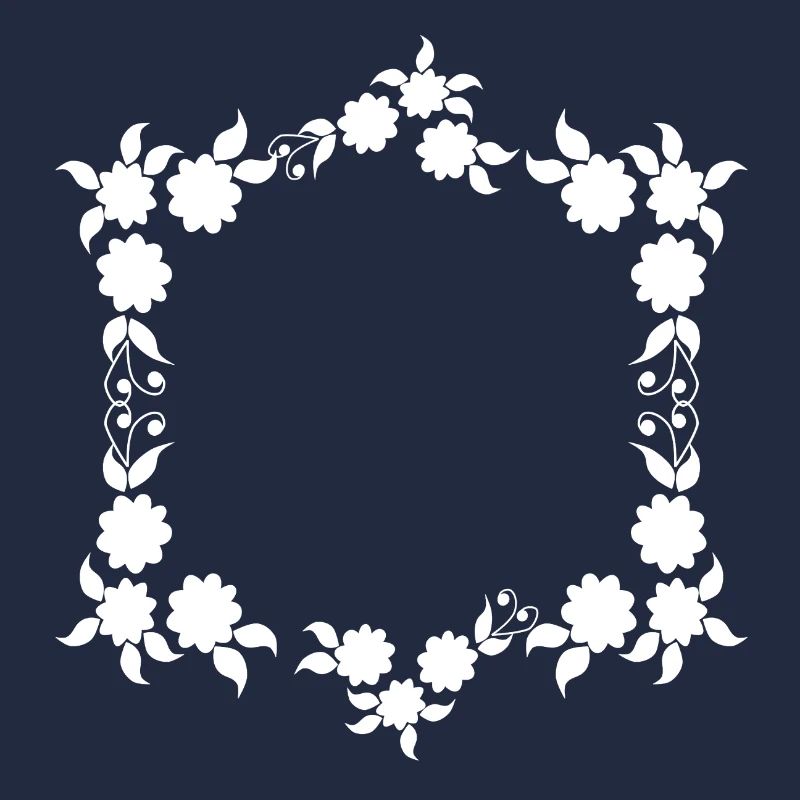 Ornements de fleurs Cadre Texte de base