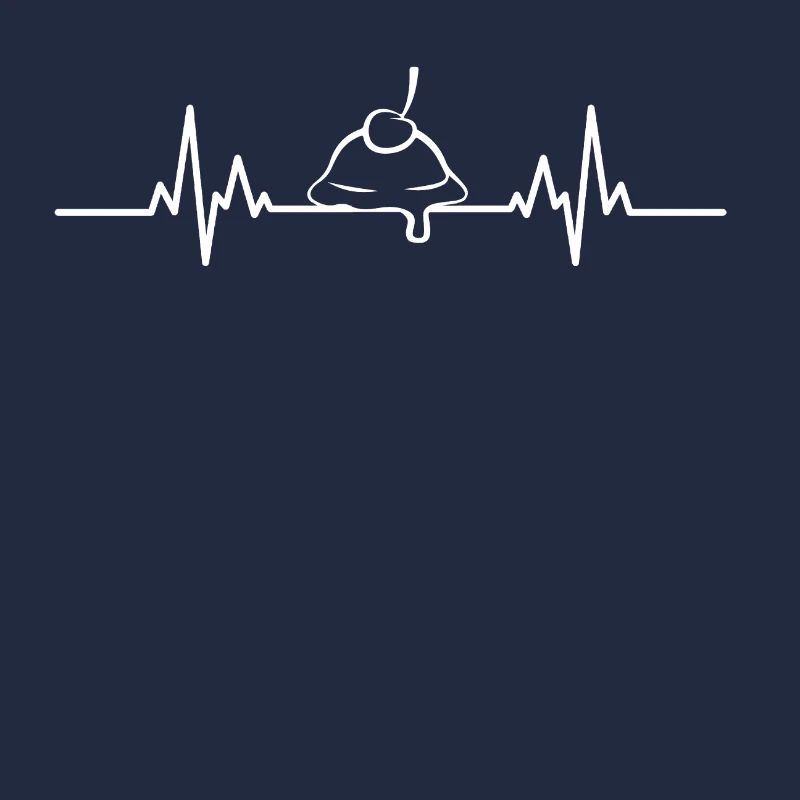 EKG Eiskugel mit Kirsche