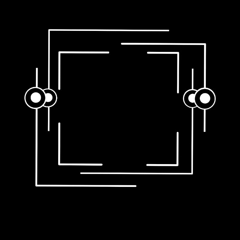 Bordure blanche Ligne de tiret Texte de base