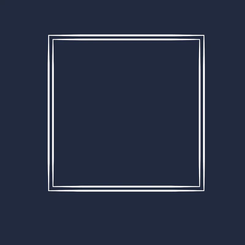 Frame Thin Line Strokes White