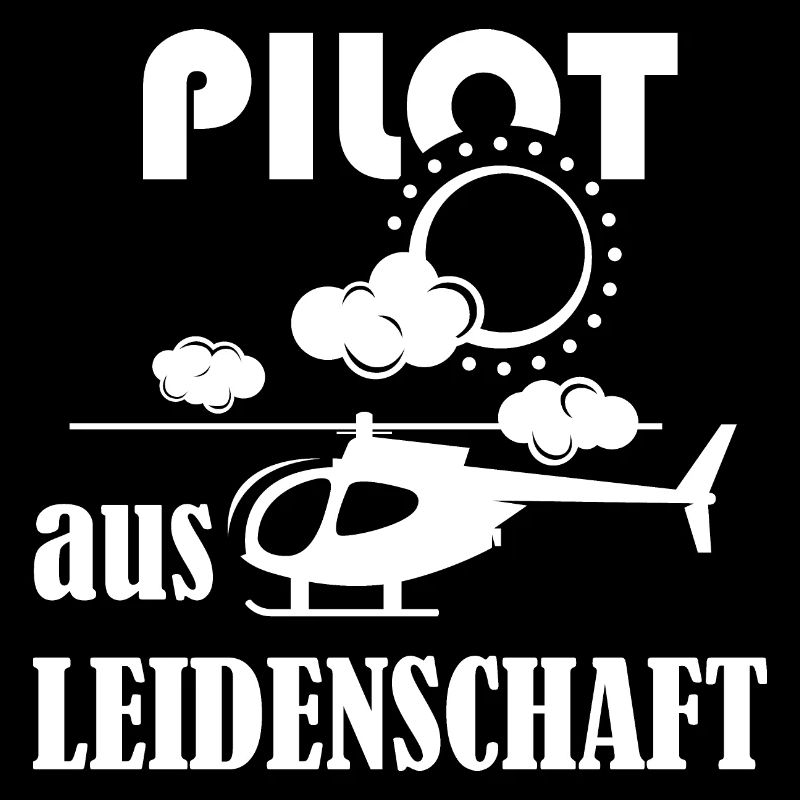 Pilot aus Leidenschaft Heli Hubschrauber Grafik