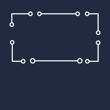 Cadre simple en rectangle blanc