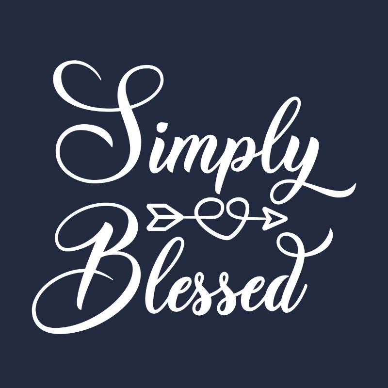 Christliches Design einfach gesegnet