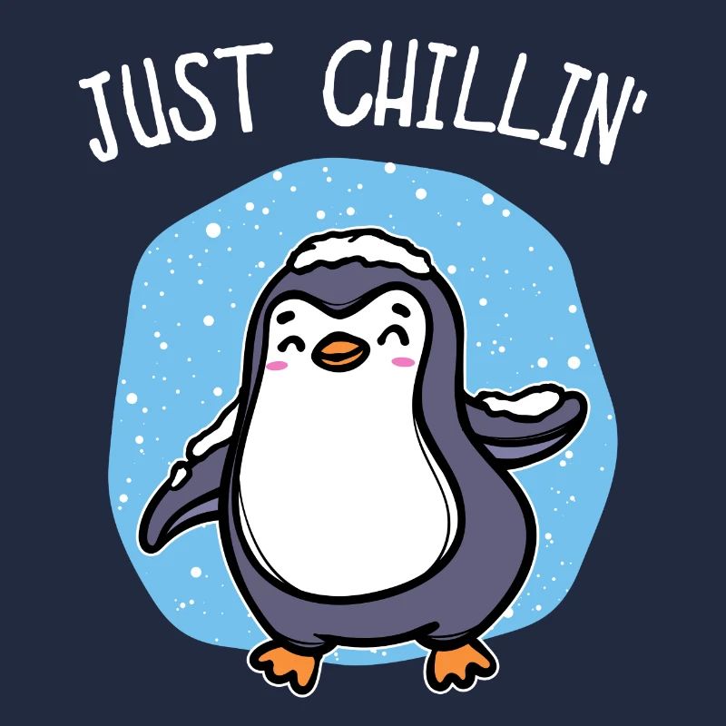 Kalt Schnee Pinguin Eis Cool Statement Tier Vogel