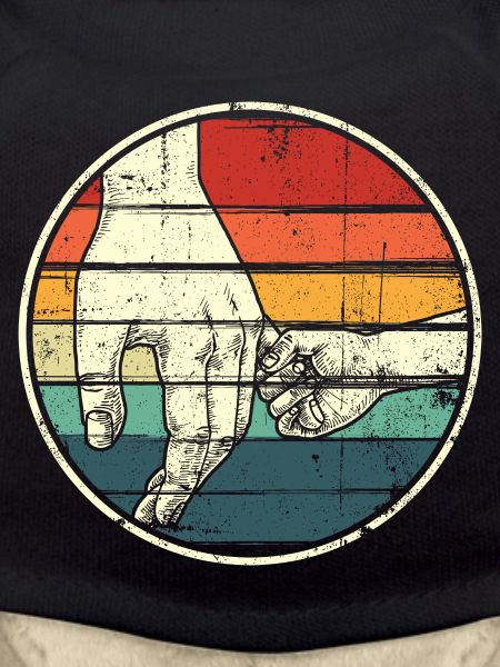 Holding Hands Rainbow Circle