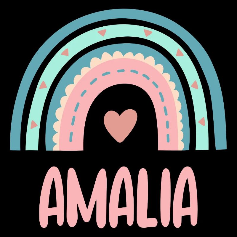 Amalia Name Regenbogen Baby