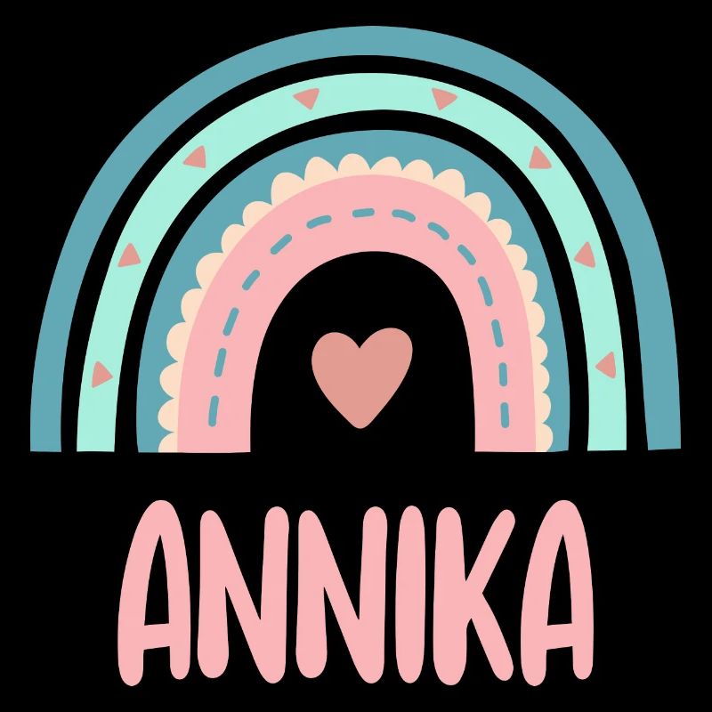 Annika Name Regenbogen Baby